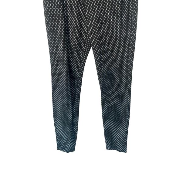 Old Navy Black Office Career Work Print Office Work Pixie Ankle Pants Size 4 - Picture 6 of 10